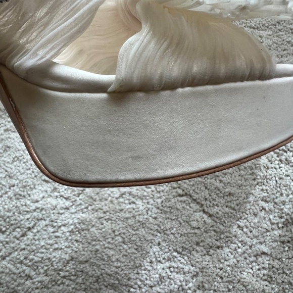 Loeffler Randall White Platform Sandals - Picture 7 of 15